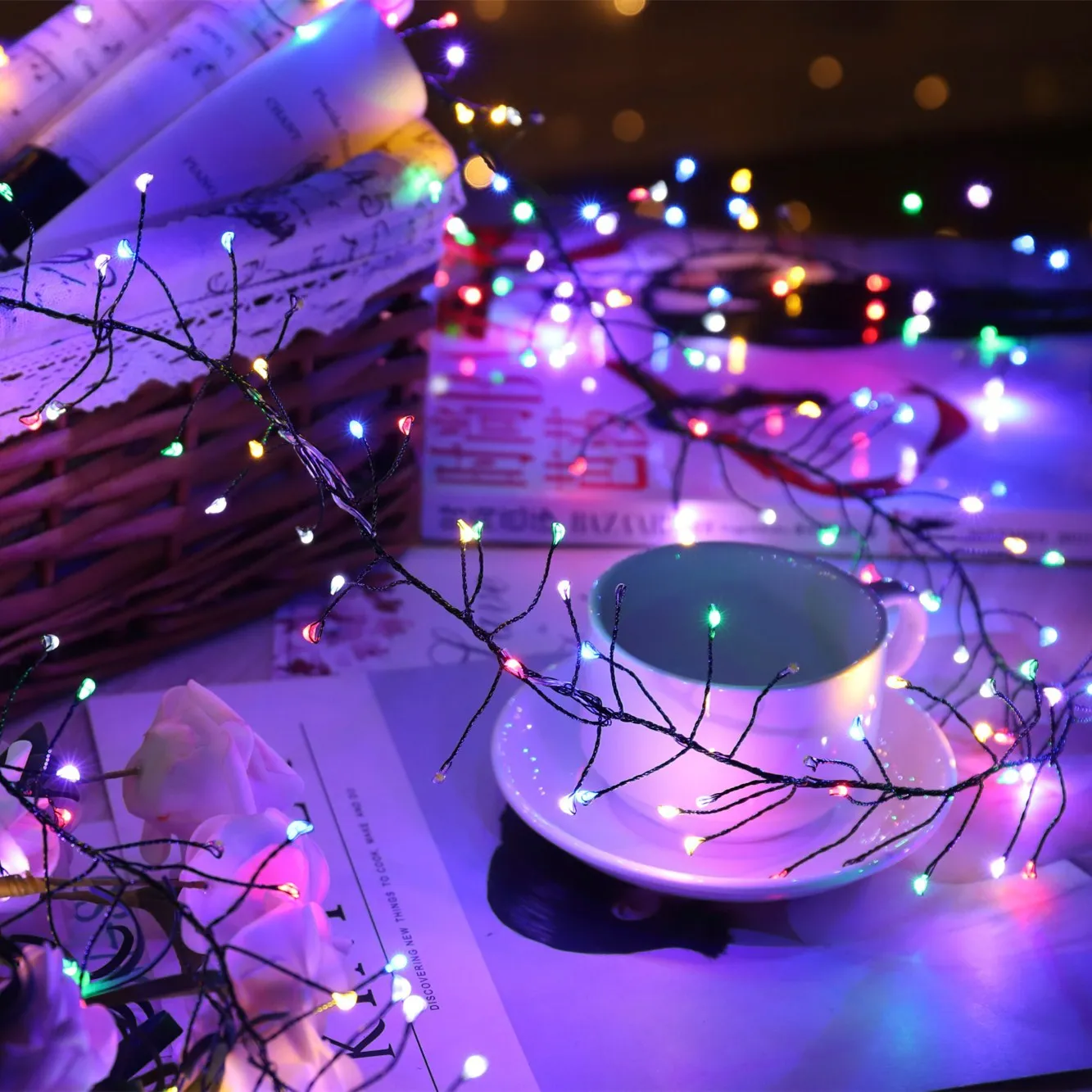 Customized Tree Christmas Led String Light Remote control USB Christmas lights