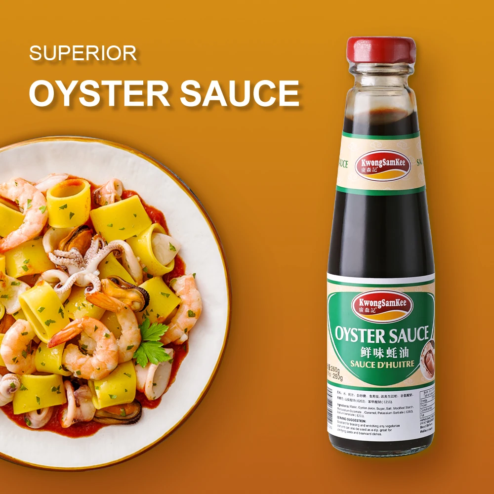 High Grade Chinese Seafood Seasoning Hot Pot 260G Glass Bottle Oyster Sauce