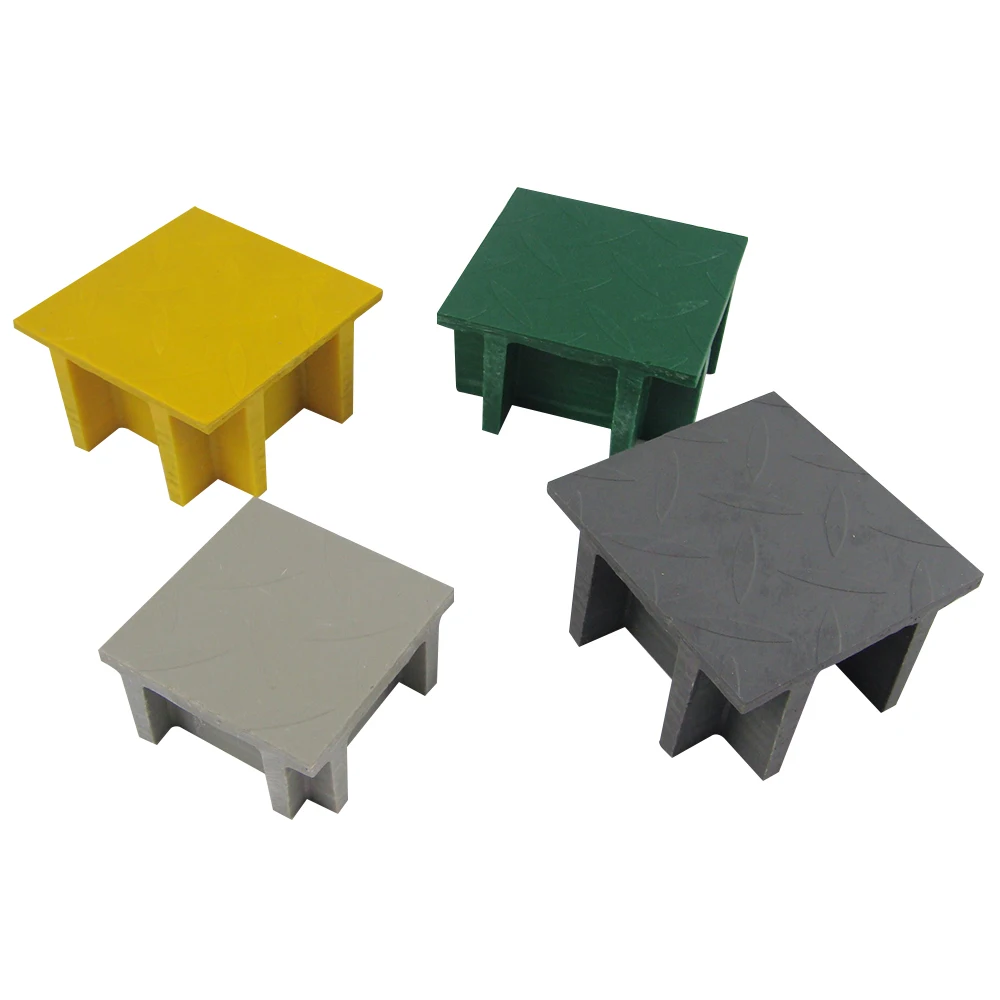 FRP GRP fiberglass fiber glass composite molded walkway floor grill mesh grating with gritted surface non slip 25mm 38mm 50mm