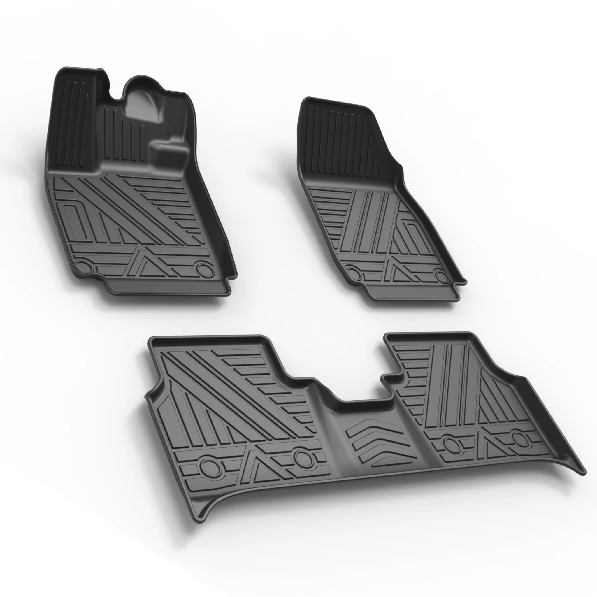 Customize 3D 5D Car Floor Mat Black Business Waterproof Anti Slip Auto Foot Pads Car Mats Use For VW Volkswagen ID.4X 2023 2024