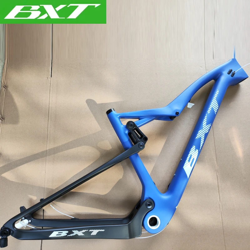 Full Carbon Mtb Suspension Frame XC 29 Mountain Bike Travel 100mm BOOST Thru Axle 142x12&148x12mm Suspension BXT Carbon Frame