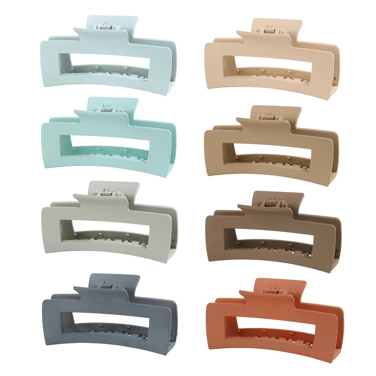 Large Hair Claw Clip Set Thick Strong Hold Hair Clamps Claw Clip Matte Hair Clips Set For Girls