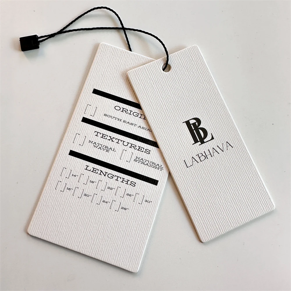 Hot Sale Custom Printing Hang Tags For Clothing Free Samples Fashion Texture Embossed Hangtag Garment Swing Tags With Logo