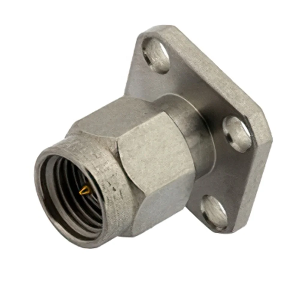 5G precision connector Samtec Rosenberger 43.5 GHz connector adapter RPC-2.92 2.4mm Male Jack to 2.4 mm L Male RF adapter