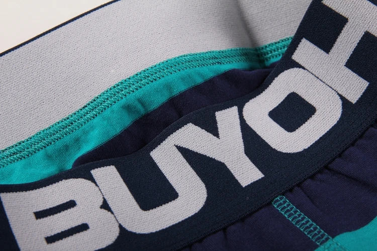 
Stripe pattern wholesale organic cotton seamless boxer brief mens underwear 