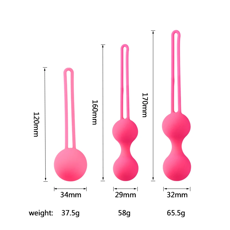 Best Seller Rose Red OEM Safe Adult Products Online Vagina Toy Pretty Love Kegel Ball For Women