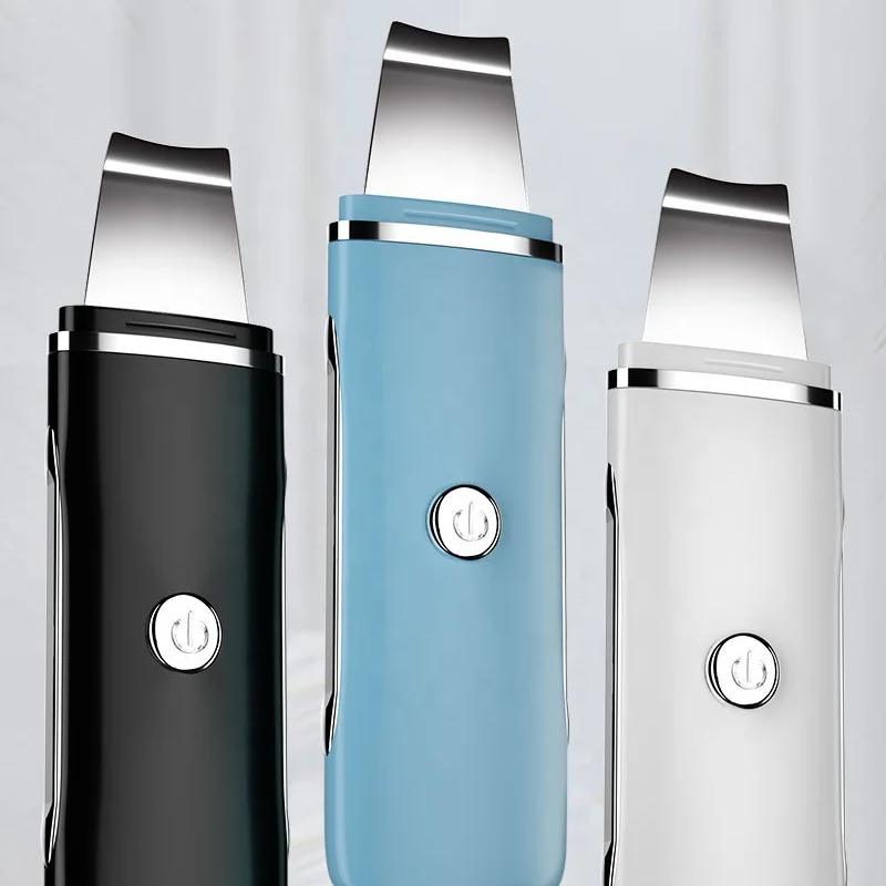 2022 Deep Clean Beauty Care Ultrasonic Facial Skin Scrubber Skin Peeling Dead Skin Removal Device Portable For Homeuse Sale