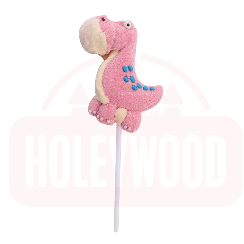 Holeywood 3D Пасхальный зефир леденец 50 г маленький разноцветный смешанный фруктовый сладкий халяльный сахарный в форме динозавра