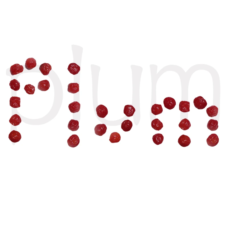 Dried prunes candied fruit snacks taste of childhood red plums