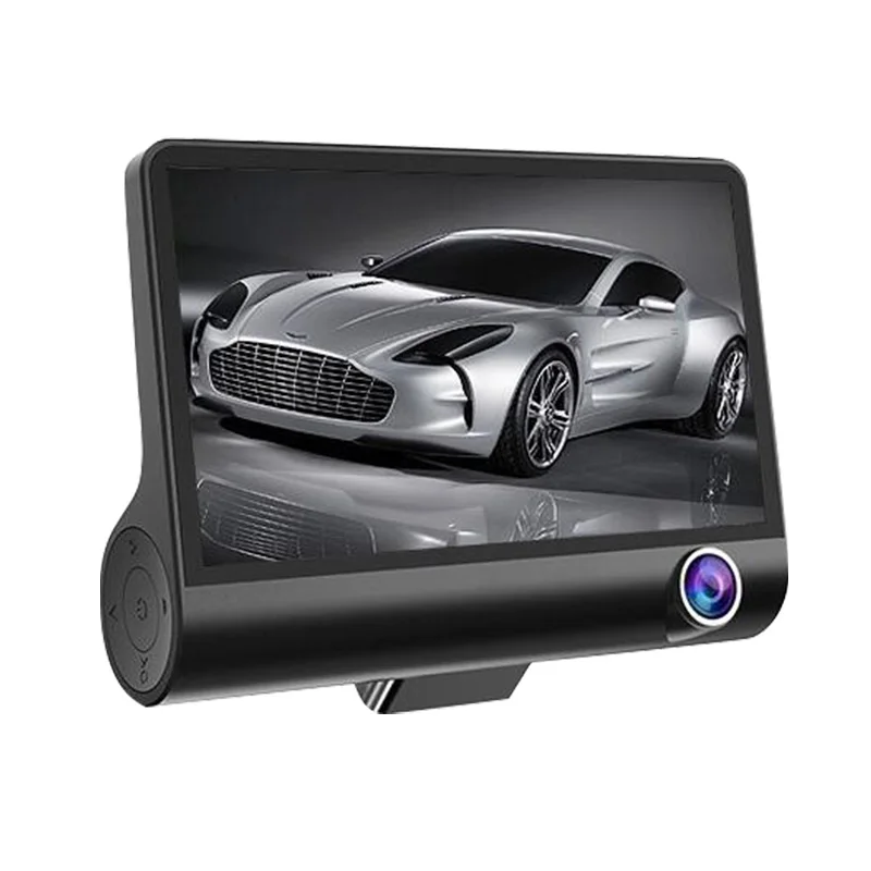 Whole Sale 1080p 4 Inch Three Camera Mini Interior Driver Monitoring Dash Cam Video Dvr Recorder Camera Car Way 3 HD 1080P