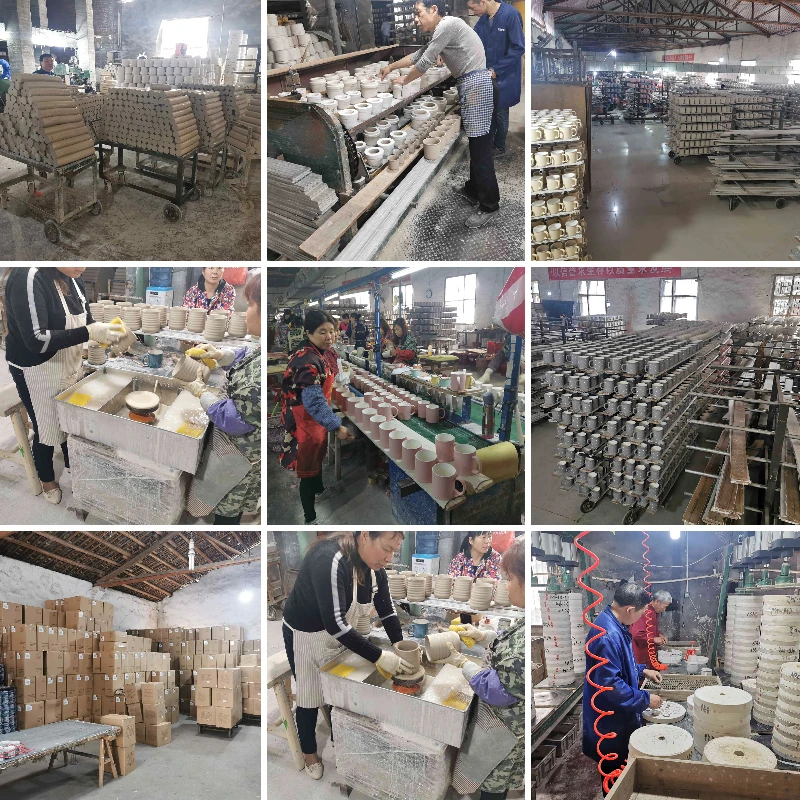 13 Ounce Porcelain Cups Mug Tea and Coffee Ceramic Black Mugs Creative A-B Grade, Food Contact Safe All-season Sustainable