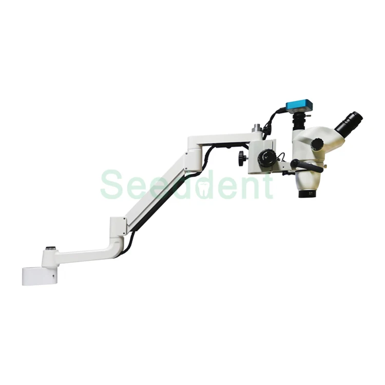 2.5X - 25X Clip Type LED Dental Microscope with Built-out Camera Binocular Dental Operating Microscope