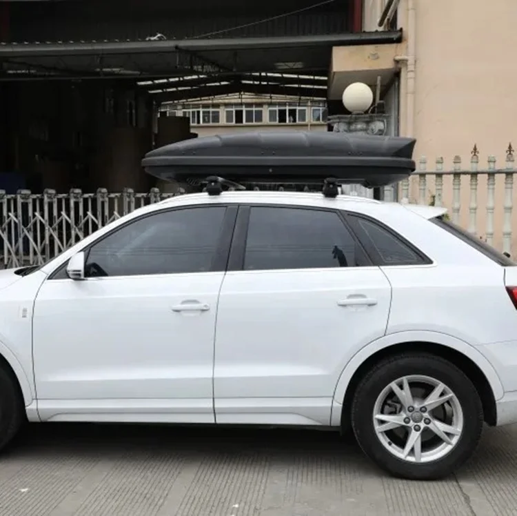 LLOYDBERG Heavy Duty Hard Shell Roof Top Mount Car Storage Travel Luggage Box Cargo Carrier with Security Keys