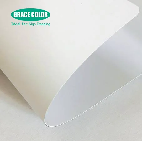 300-510gsm Excellent PET Roll Up Banner Material