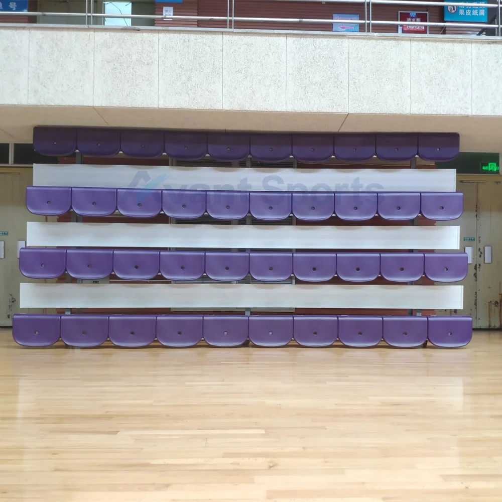 Avant Movable Aluminium Gym Bleachers Tip and Roll Portable Event Grandstand Sport Stadium Bench Seat School Metal Tribune Stand