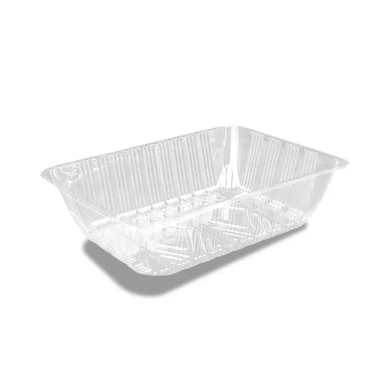 Eco-Friendly recyclable Plastic Packaging  plate Rectangular Disposable Biodegradable Food Tray  Food Waterproof Food Plate