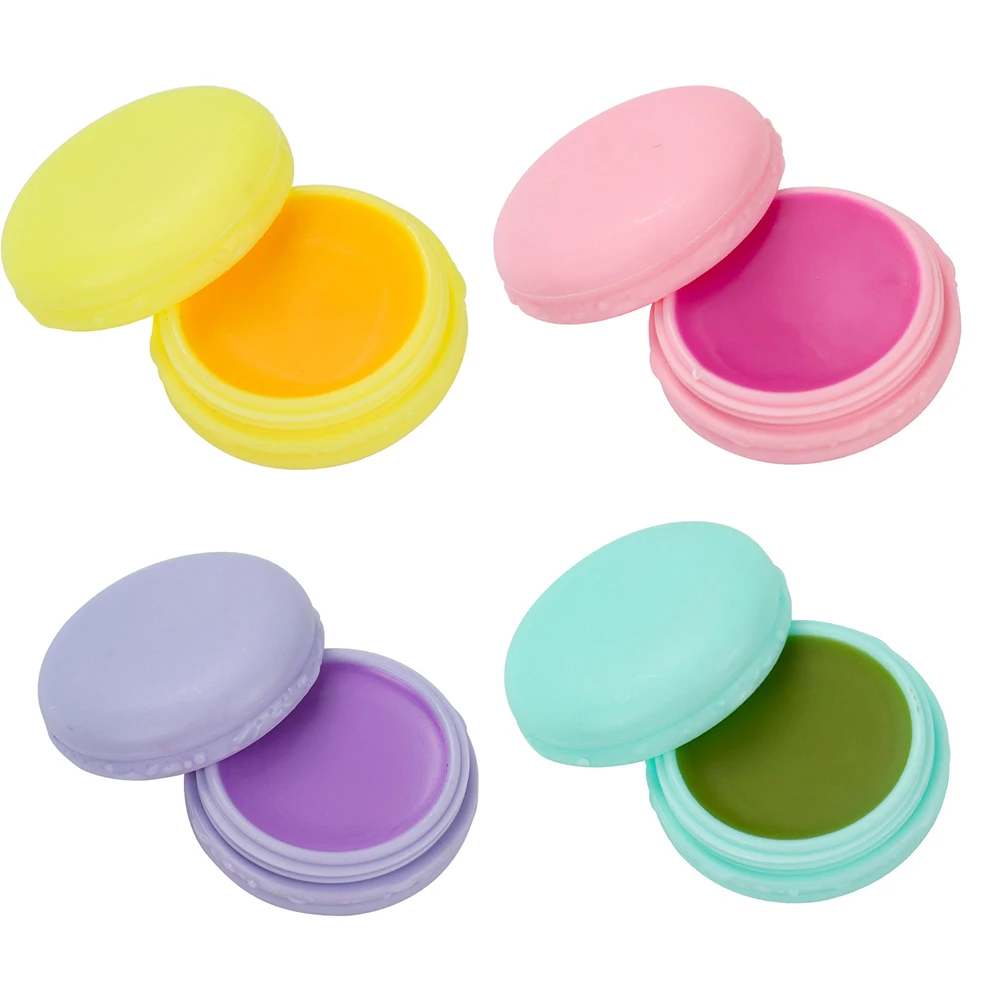Four-color Fruit-scented Vaseline Repairing Lip Balm Private Label Moisturizing Exfoliating Lip Mask Mango strawberry flavor