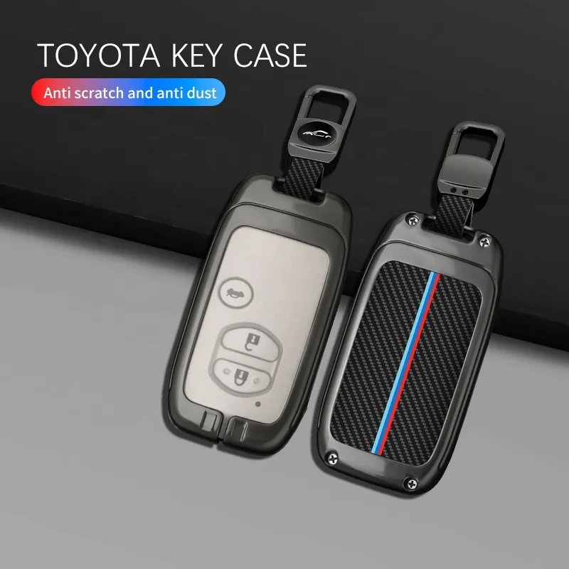 Чехол из цинкового сплава для Toyota чехол кожаный 2024 защитный автомобильных ключей