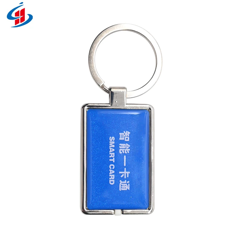 Wholesale Personalized Custom Metal Epoxy Keychain QR Pet Tag NFC Pet ID Tags Dog Tags