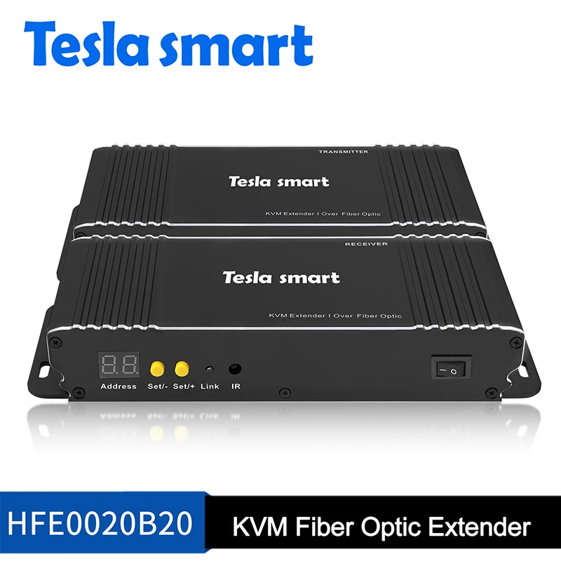 20KM KVM Extender over Fiber optic cable 3840*2160@30Hz KVM extender HDMI