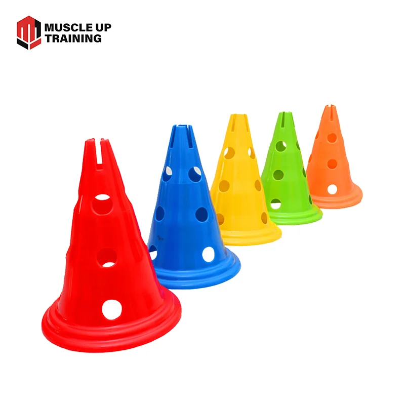 Sports Adjustable Soccer Training Speed Hurdle Cone Set with Logo