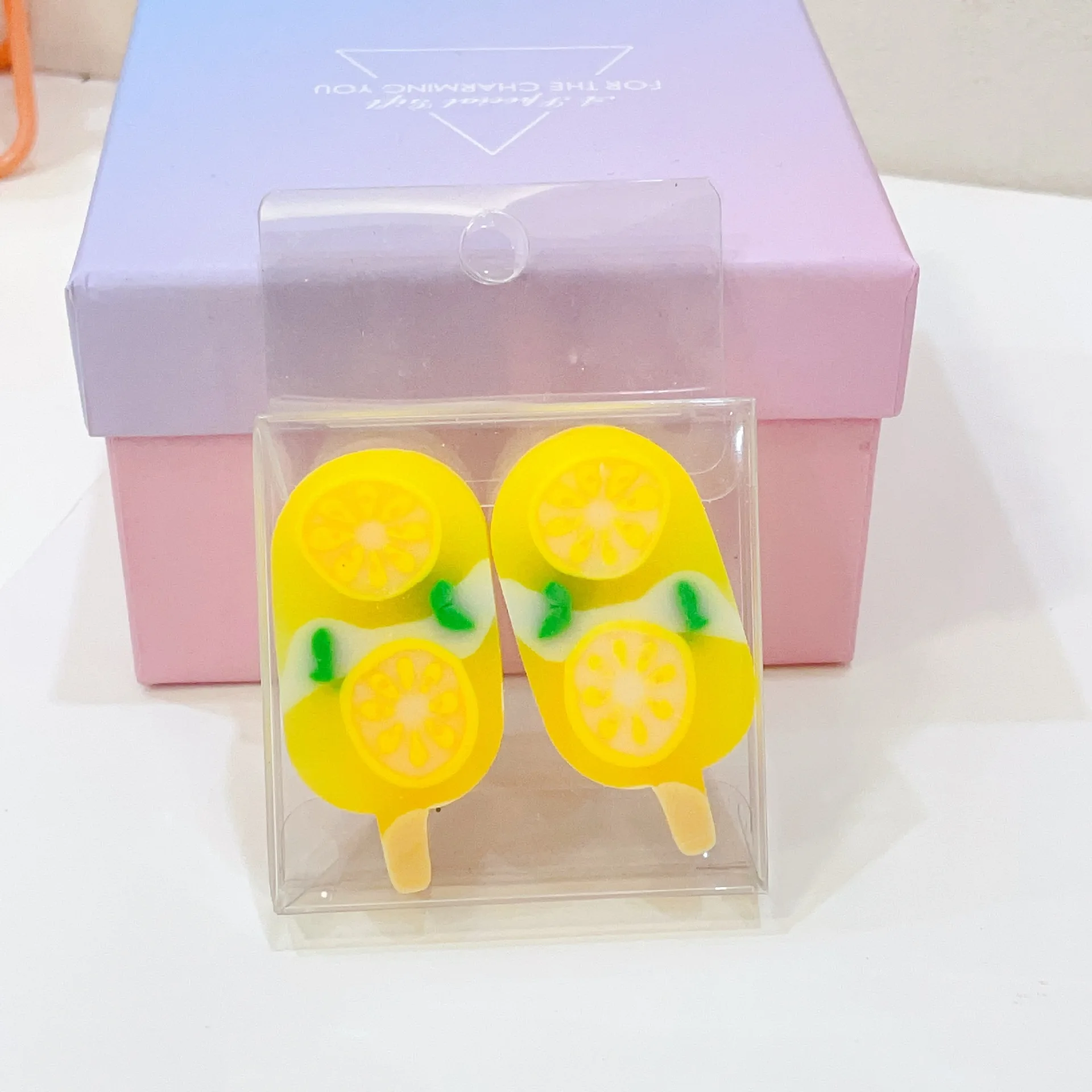 School supplies Stationery Kids Students Cute Summer fruit Ice Cream Eraser