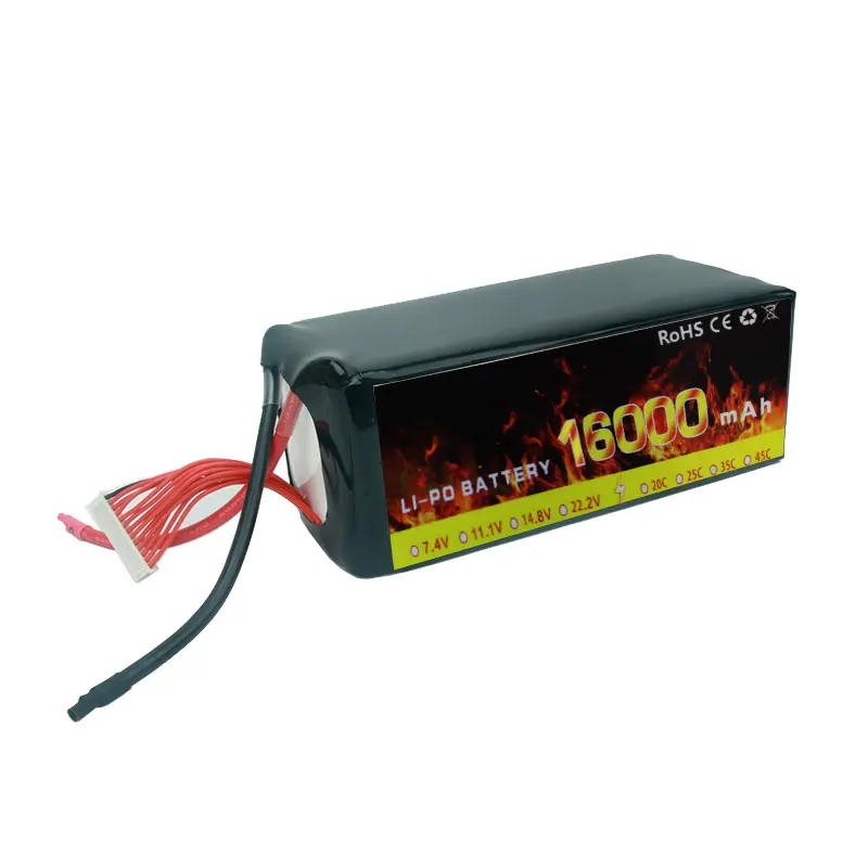 UVA Battery Drone Batteries 8S/10S/12S 44.4V 16000mah/22000mah/30000mAh 5C Solid State Lipo Battery for FPV Drone