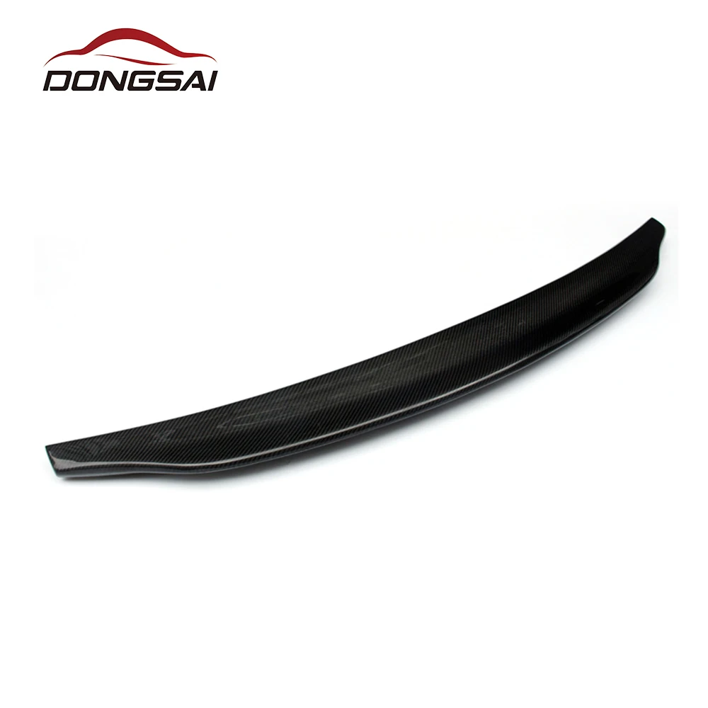 For Audi A4 S4 RS4 B8 B8.5 Add Carbon Fiber HK Style Ducktail Spoiler Rear Trunk Boot Lip Tail Wing 2007+