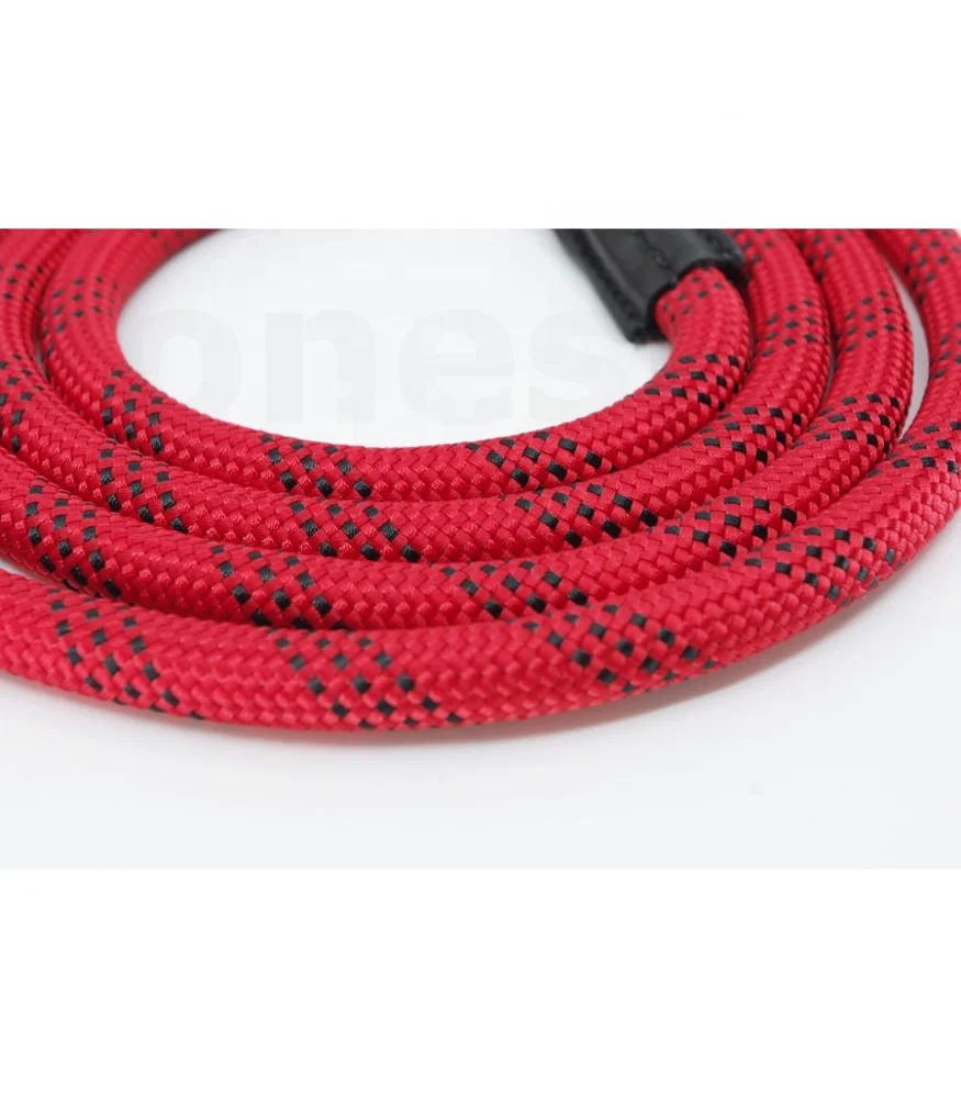 
Universal Braided Neck Strap Custom Leather Ends Nylon Rope Camera Straps 