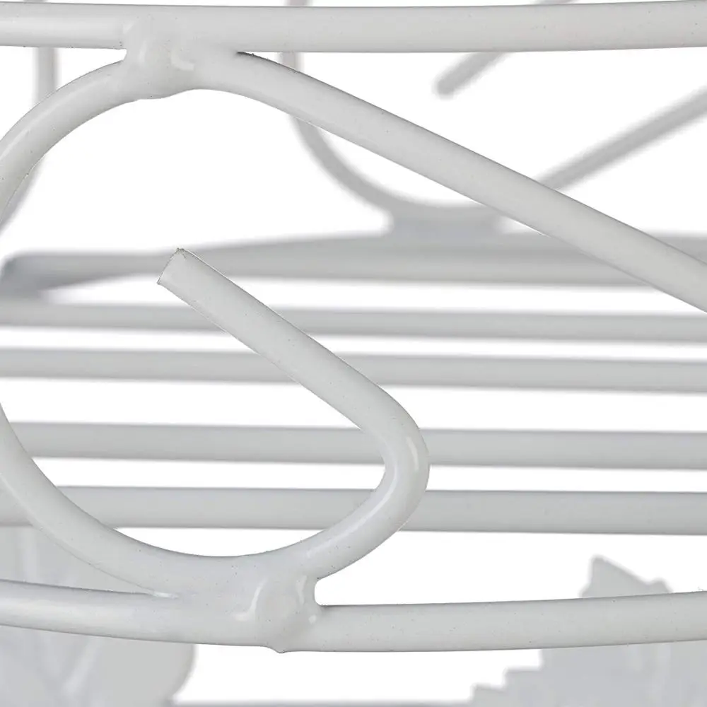 
Nordic style White 3-Tiered Metal Folding leaves decorative flower Plant pot Stand 