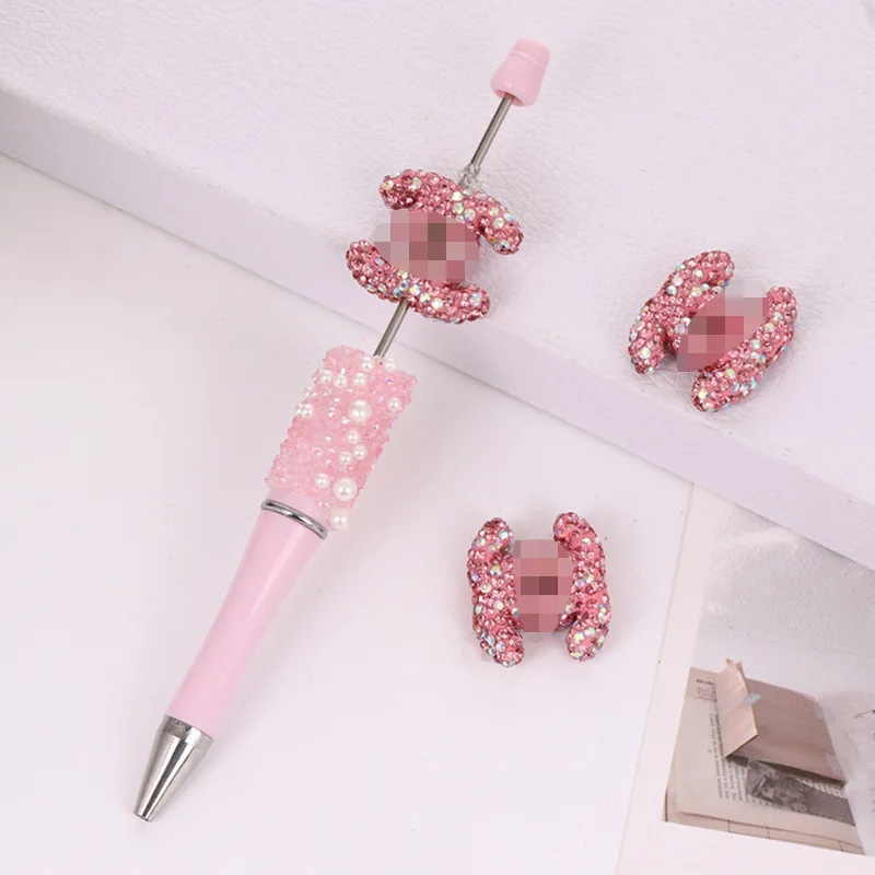 cc Designer charm Nail Art new Cute pink bow   Kitty Series Sticker Nail Art Decoration resin  phone case diy charms  Jewelry