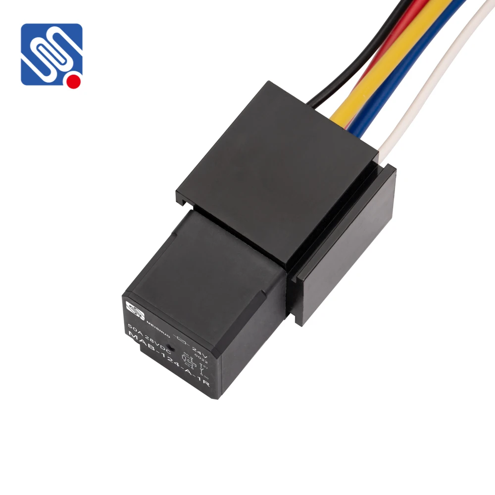 Meishuo MAB Automotive Relay 12V 24V 5 Pin 80A with Socket for Horn and Auto Lighting Controller