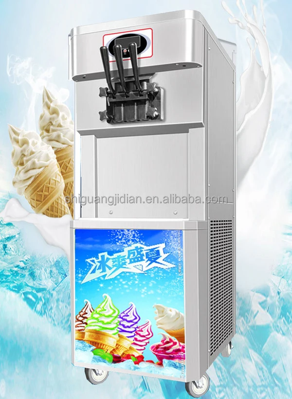 automatic soft ice cream machine for sale and hot sale fried ice cream machine and Three export ice cream machine