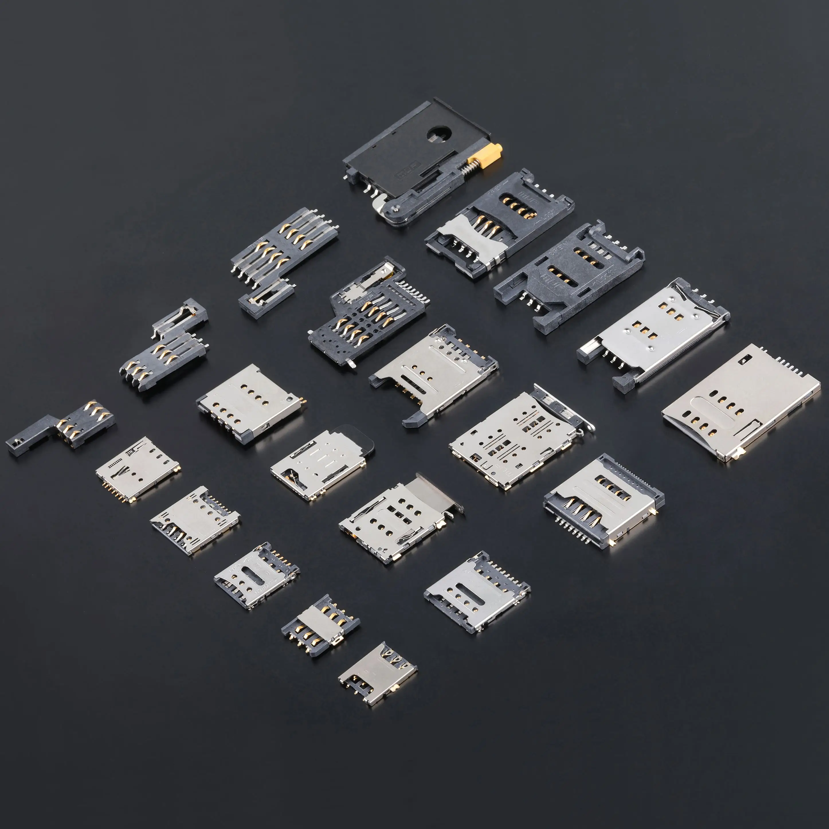 MUP SMT TYPE 8P Push-Pull Type Micro SIM card socket connector flip type for GSM/GPRS