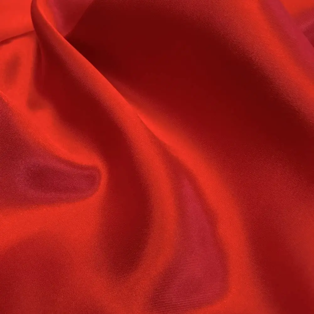 Wholesale Custom Multi-color Comfortable Soft Smooth Silk Crepe Fabric 100% Polyester Satin Fabric for dress