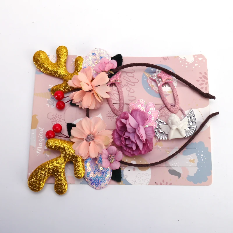 Professional manufacturer Antler headband 5-piece set Christmas antler headband