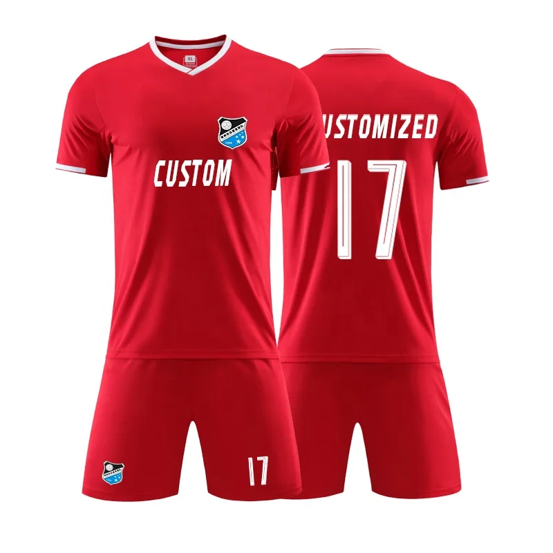 Wholesale Cheap Socks Woven Soccer Uniforms 21/22 Soccer Uniform Manufacturer Custom Logo Soccer Uniform Images