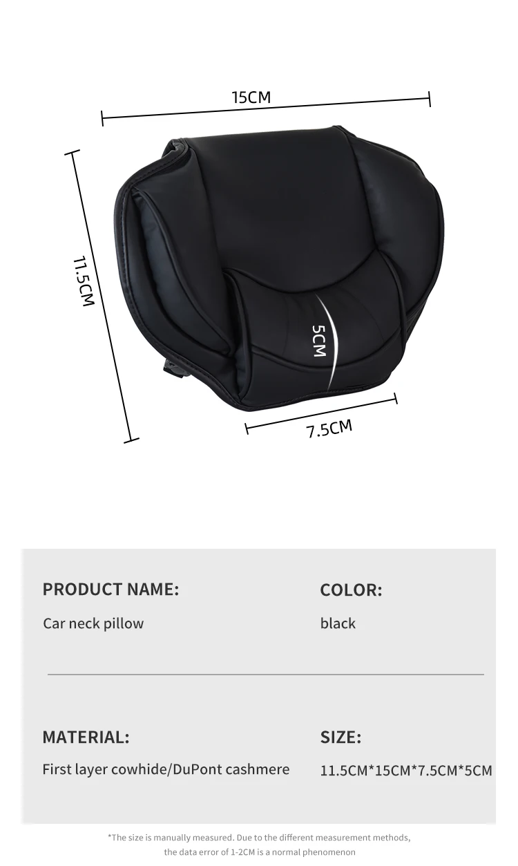 Дорожная черная подушка Jingyou Oem в форме кости с эффектом памяти