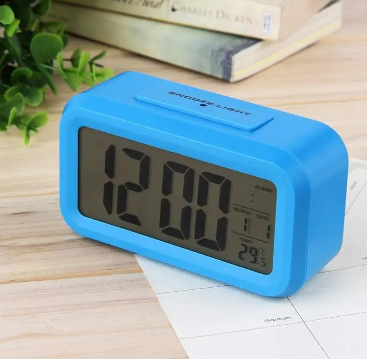 wholesale bathroom modern snooze light Digital time clock Morning Alarm Clock Electronics digital calendar day kids alarm clock