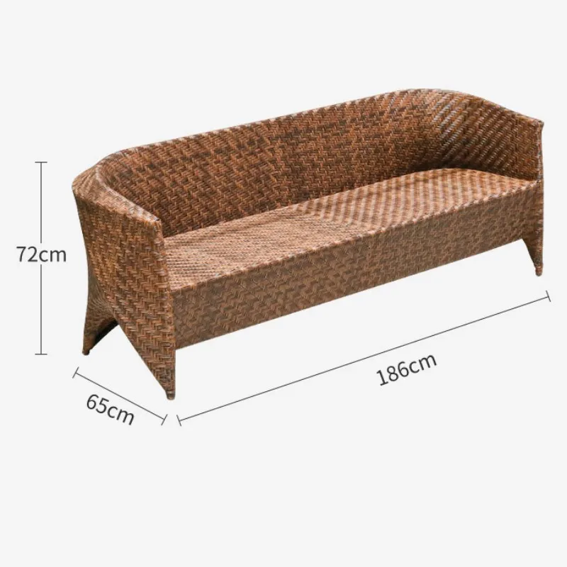 5pcs rattan patio luxury outdoor garden aluminum sofa set furniture