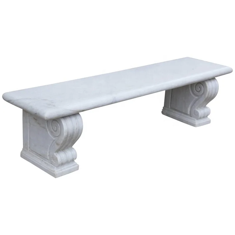 Chinese High Quality Marble Popular Design Stone Chair and table Sculpture for garden marble japanese garden benches