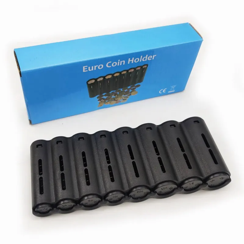 Colour Box 8 tubes Euro Coins dispenser