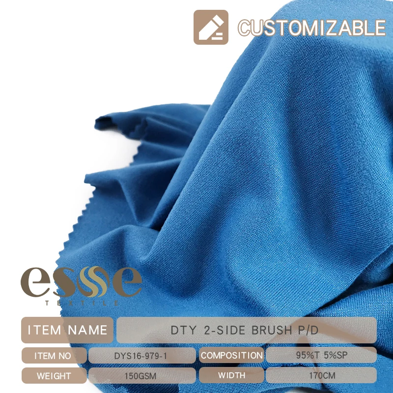 PERU TELA PIEL DE DURAZNO DTY PEACH SKIN cheap fabric spandex brushed jersey fabric solid  knitted textile for dress