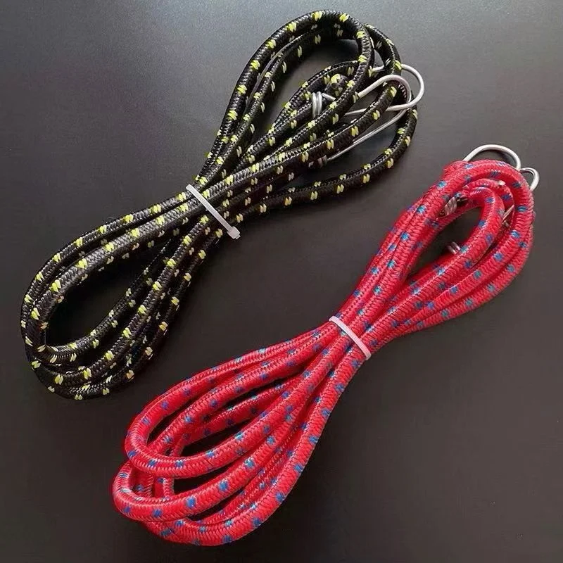 Bungee Cord with Hooks Marine Grade Shock Cord with 2 Hooks Elastic Cord Bungee Cords Strap Bungees Tie Downs Camping Cars