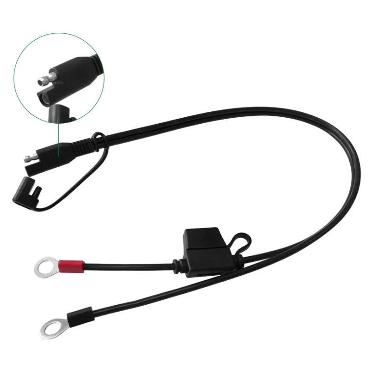 
12 / 24 V 180W GM battery clip SAE solar power cord wih fuseholder 