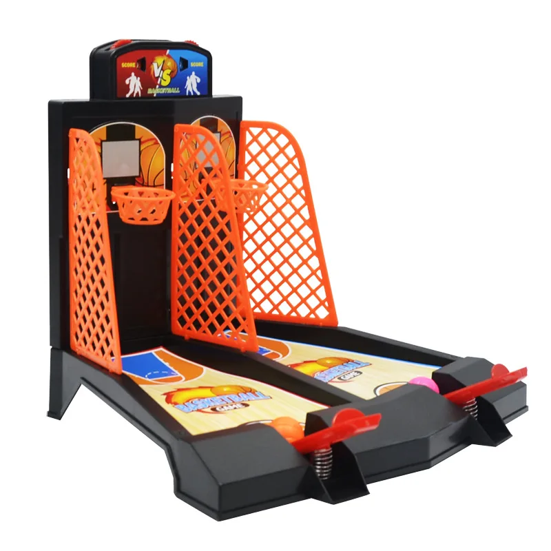 Double finger ejection interactive toys children desktop basketball game table top games