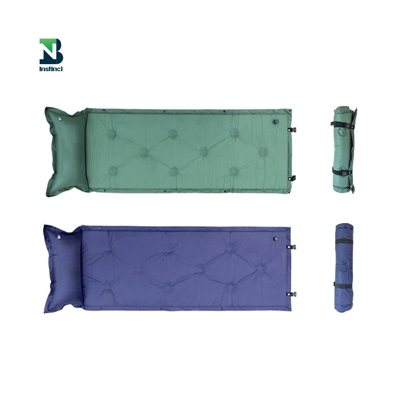 Adult Inflatable Sleeping Mat Air Bed Self Inflating Camping Mattress Single Size Outdoor