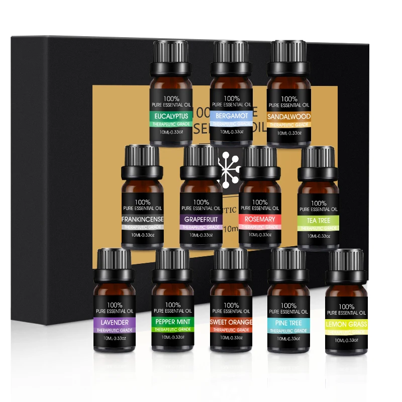 Essential Oils Set Gift 10ml Aromatherapy Oil Setift &