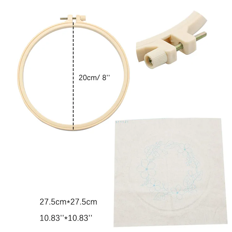 Wholesale Home Decoration Flower Images Cross Stitch Set Woman Housework Needlework Sewing Simple Handmade DIY Embroidery Kit