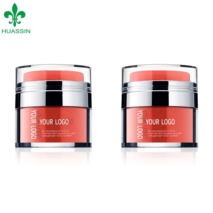 10g 20g 30g 50g  Empty Round Acrylic Skincare PET  Plastic  Cosmetic Face Cream Plastic Jars With Lids Packaging